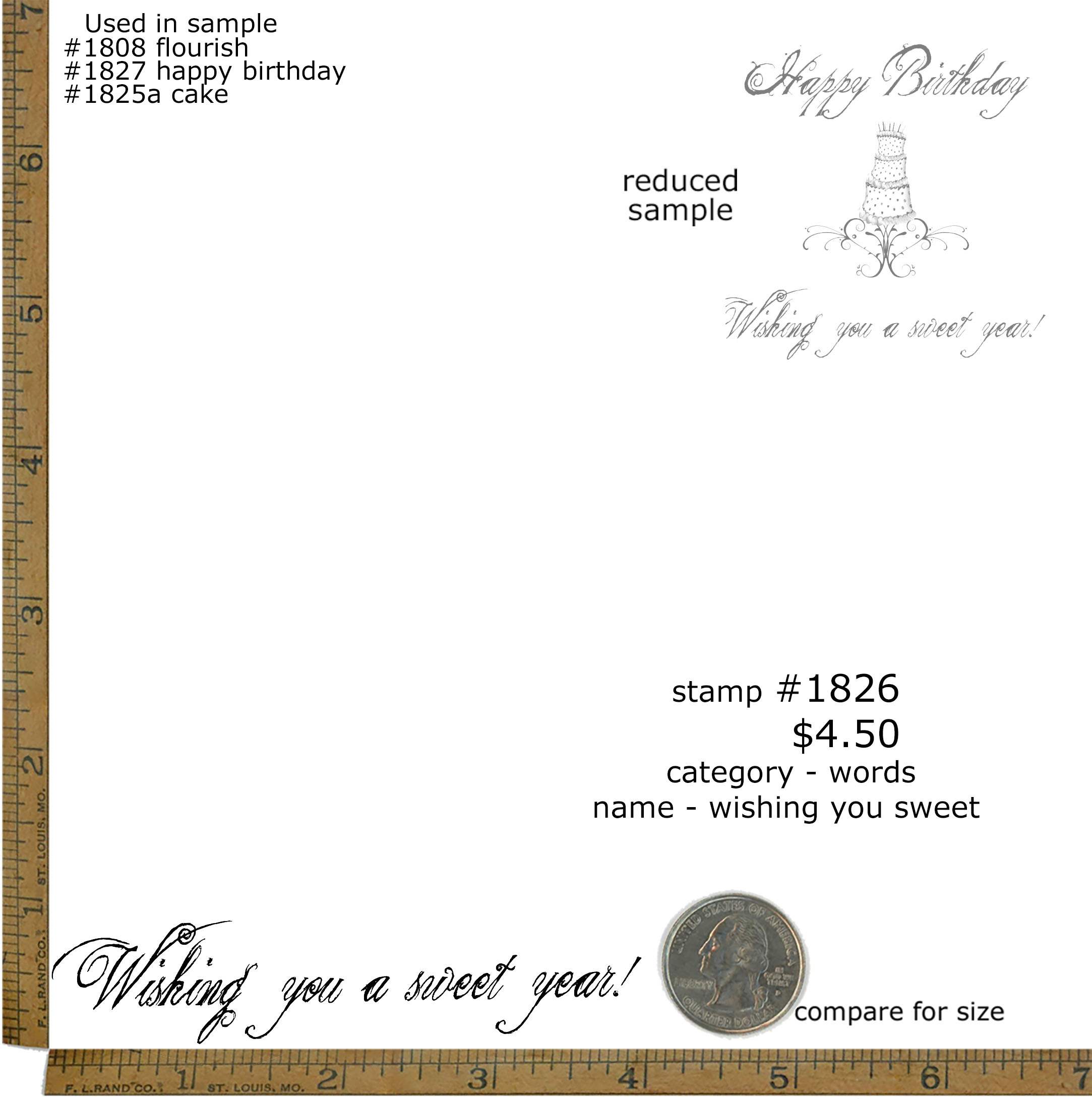 #1826 - Wishing You Sweet - Words